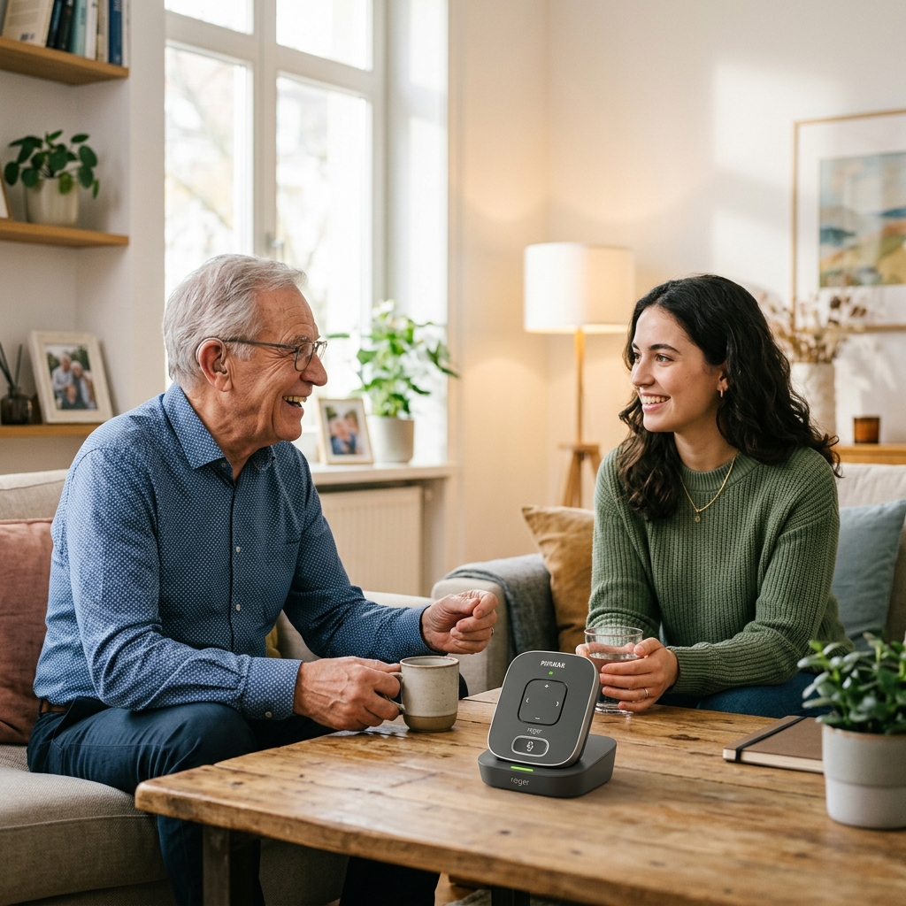 Friendly conversation with Phonak Roger On